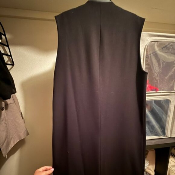 ZARA Double-Breasted Long Vest/Gilet - Size Large - Picture 2 of 5
